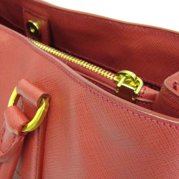 Prada Saffiano Galleria BN1874 Women's Leather Handbag,Shoulder Bag Fuoco,Red... - Picture 9 of 16